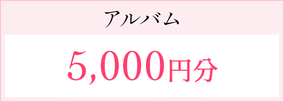 アルバム5,000円分